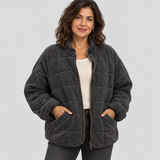 Яна | Елегантно капитонирано яке с oversize кройка