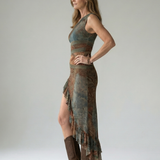 Zahara™ | Vestido Midi Asimétrico con Abertura Lateral