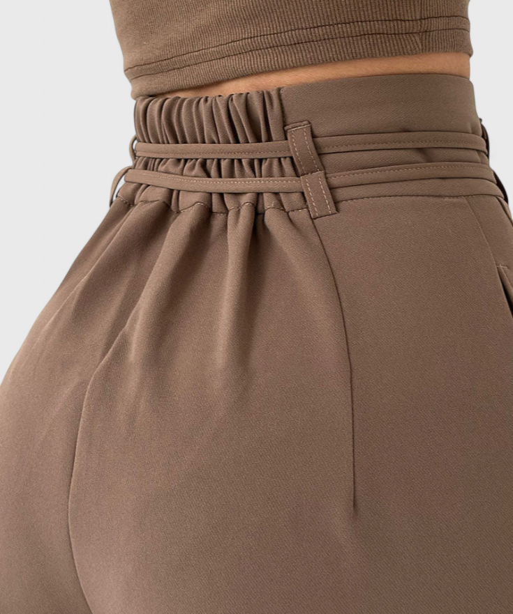 Sophie Pantalones de pierna ancha con cordones