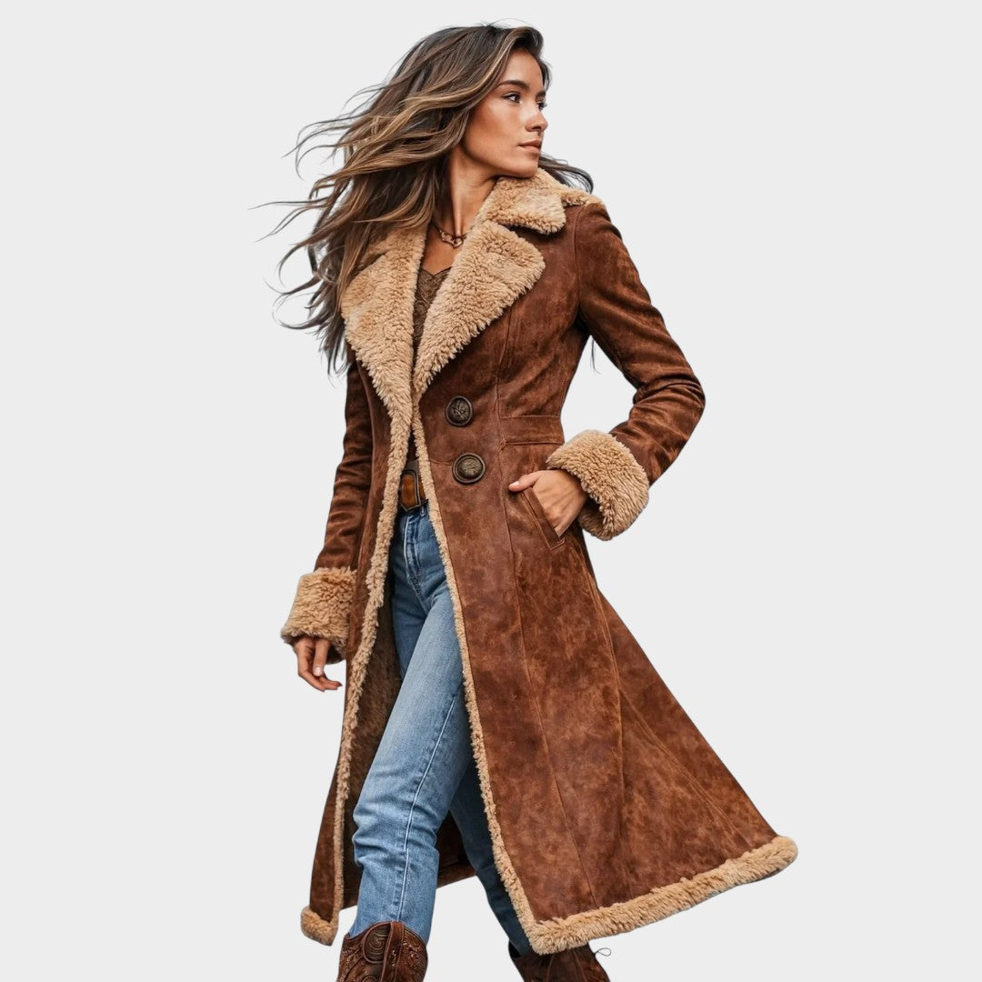 Edda™ | Abrigo largo de estilo vintage