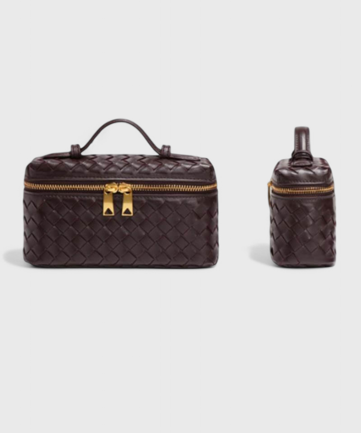 Milla Bolso Mini Woven con Accesorios Dorados