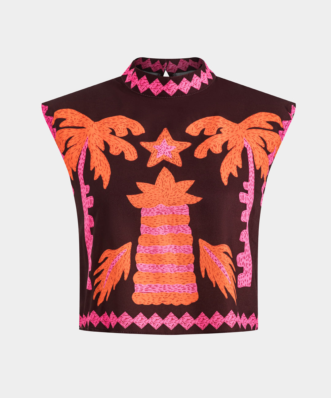 Sloan Conjunto de Top y Falda Recortada Coconut Palm