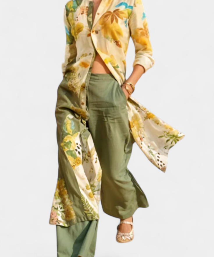 Melvina Conjunto Coordinado de Lino con Estilo Atemporal
