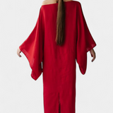 Kamilia Vestido Kimono de Lino y Algodón con Cinturón
