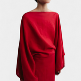 Kamilia Vestido Kimono de Lino y Algodón con Cinturón